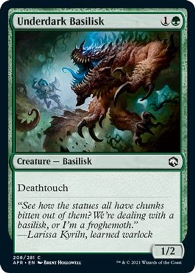 Underdark Basilisk Adventures in the Forgotten Realms Magic card