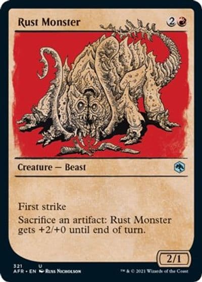 Rust Monster Showcase Adventures in the Forgotten Realms Magic card