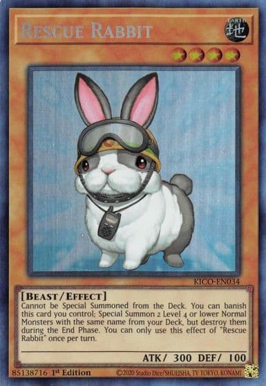Rescue Rabbit CR King's Court Yu-Gi-Oh! card