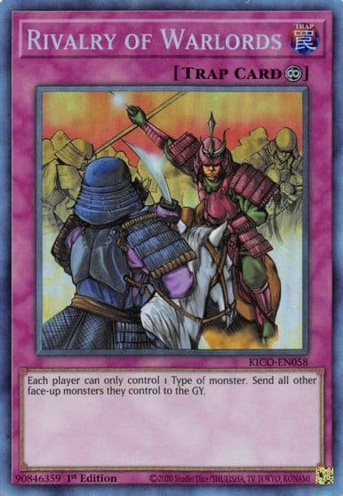 Rivalry of Warlords CR King's Court Yu-Gi-Oh! card