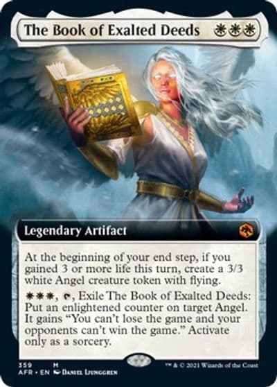 The Book of Exalted Deeds Extended Art Adventures in the Forgotten Realms Magic card