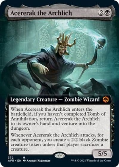 Acererak the Archlich Extended Art Adventures in the Forgotten Realms Magic card