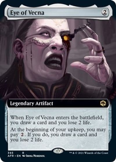 Eye of Vecna Extended Art Adventures in the Forgotten Realms Magic card