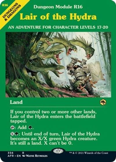 Lair of the Hydra Dungeon Module Adventures in the Forgotten Realms Magic card