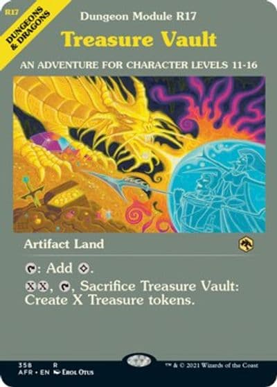 Treasure Vault Dungeon Module Adventures in the Forgotten Realms Magic card