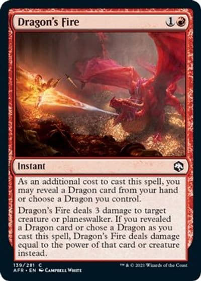 Dragons Fire Adventures in the Forgotten Realms Magic card