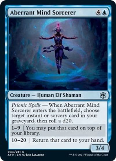 Aberrant Mind Sorcerer Adventures in the Forgotten Realms Magic card