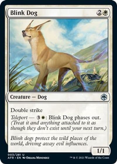 Blink Dog Adventures in the Forgotten Realms Magic card