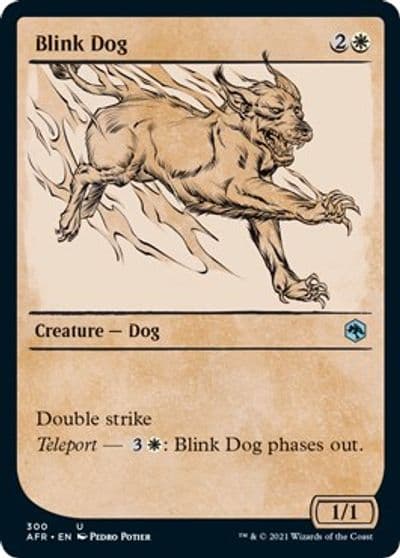 Blink Dog Showcase Adventures in the Forgotten Realms Magic card