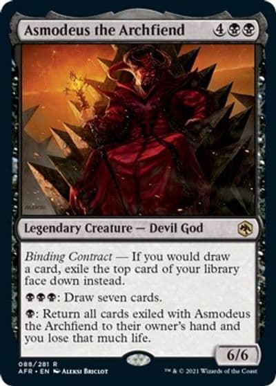 Asmodeus the Archfiend Adventures in the Forgotten Realms Magic card