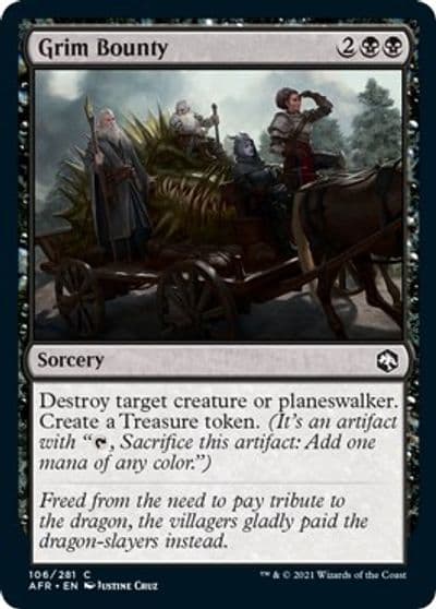 Grim Bounty Adventures in the Forgotten Realms Magic card