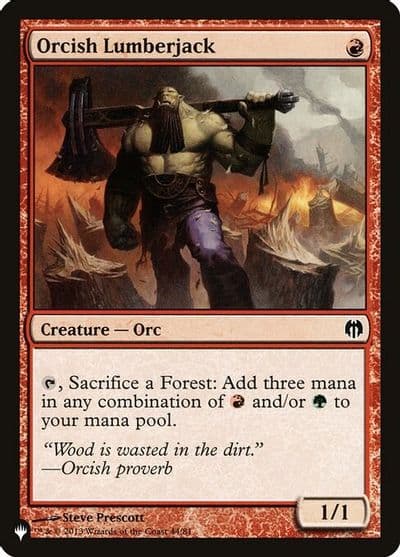 Orcish Lumberjack The List Reprints Magic card