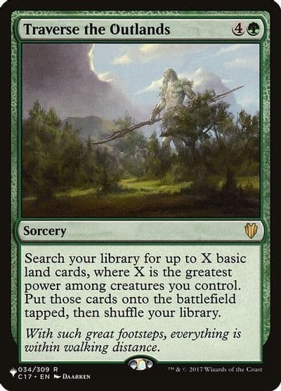 Traverse the Outlands The List Reprints Magic card