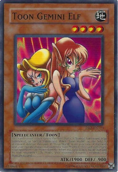 Toon Gemini Elf Dark Beginning 2 Yu-Gi-Oh! card