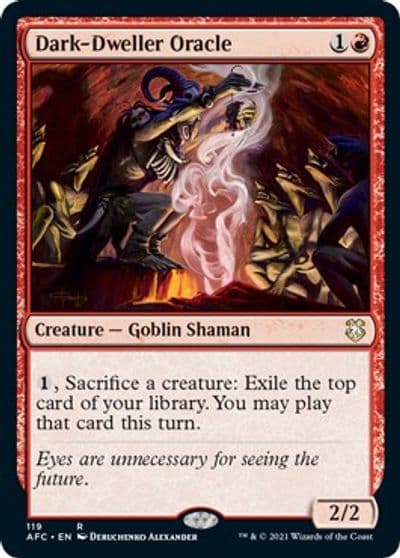 Dark Dweller Oracle Commander: Adventures in the Forgotten Realms Magic card