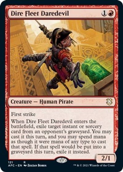 Dire Fleet Daredevil Commander: Adventures in the Forgotten Realms Magic card