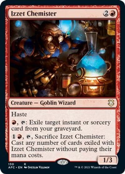 Izzet Chemister Commander: Adventures in the Forgotten Realms Magic card