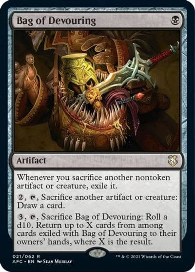 Bag of Devouring Commander: Adventures in the Forgotten Realms Magic card