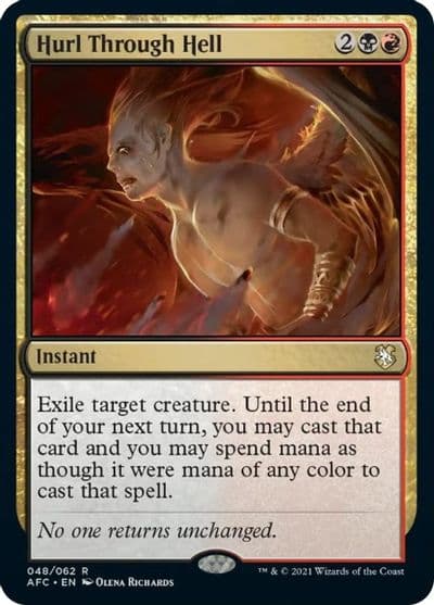 Hurl Through Hell Commander: Adventures in the Forgotten Realms Magic card