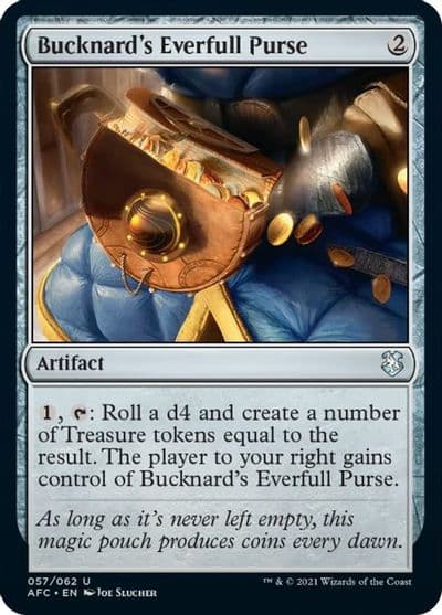 Bucknards Everfull Purse Commander: Adventures in the Forgotten Realms Magic card