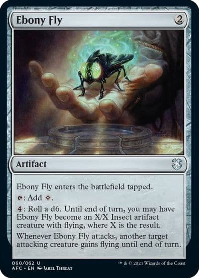 Ebony Fly Commander: Adventures in the Forgotten Realms Magic card