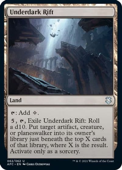 Underdark Rift Commander: Adventures in the Forgotten Realms Magic card