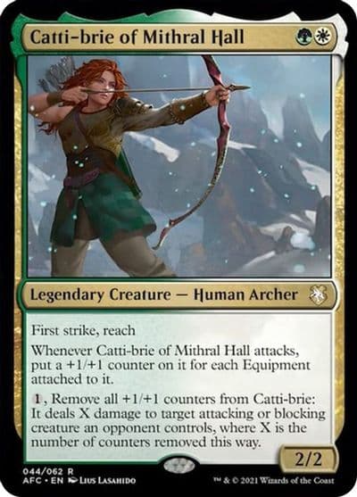 Catti brie of Mithral Hall Commander: Adventures in the Forgotten Realms Magic card