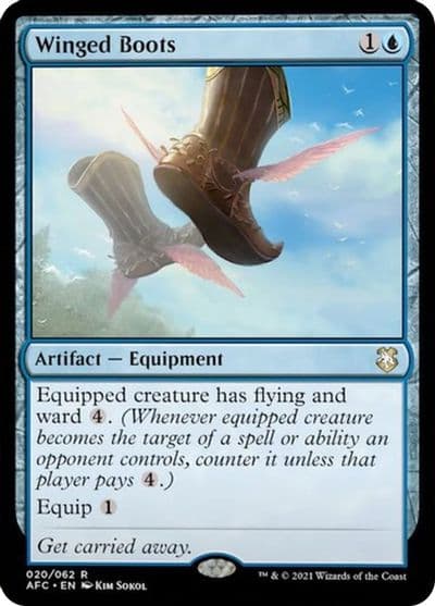 Winged Boots Commander: Adventures in the Forgotten Realms Magic card