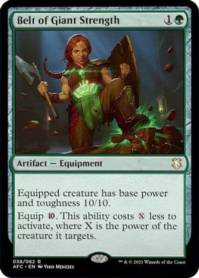 Belt of Giant Strength Commander: Adventures in the Forgotten Realms Magic card