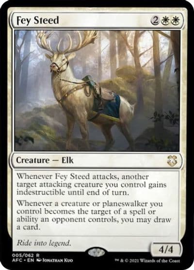 Fey Steed Forgotten Realms Commander Magic card