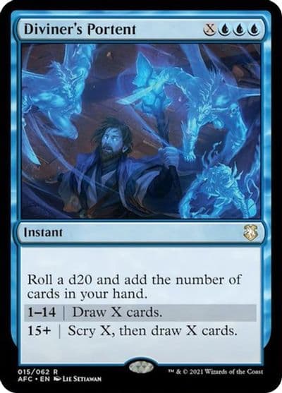 Diviners Portent Commander: Adventures in the Forgotten Realms Magic card