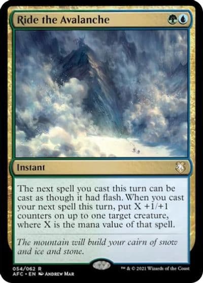 Ride the Avalanche Commander: Adventures in the Forgotten Realms Magic card