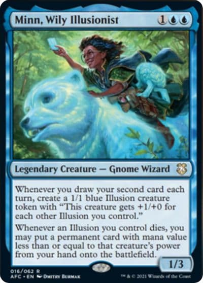 Minn Wily Illusionist Commander: Adventures in the Forgotten Realms Magic card