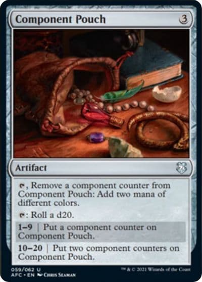 Component Pouch Commander: Adventures in the Forgotten Realms Magic card