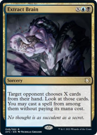 Extract Brain Commander: Adventures in the Forgotten Realms Magic card