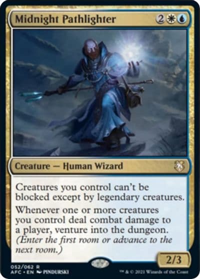 Midnight Pathlighter Commander: Adventures in the Forgotten Realms Magic card