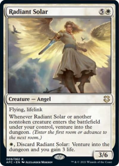 Radiant Solar Commander: Adventures in the Forgotten Realms Magic card