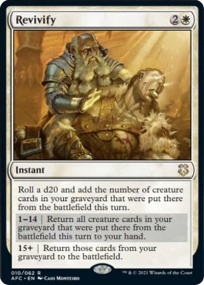 Revivify Commander: Adventures in the Forgotten Realms Magic card