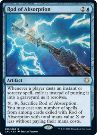 Rod of Absorption Commander: Adventures in the Forgotten Realms Magic card