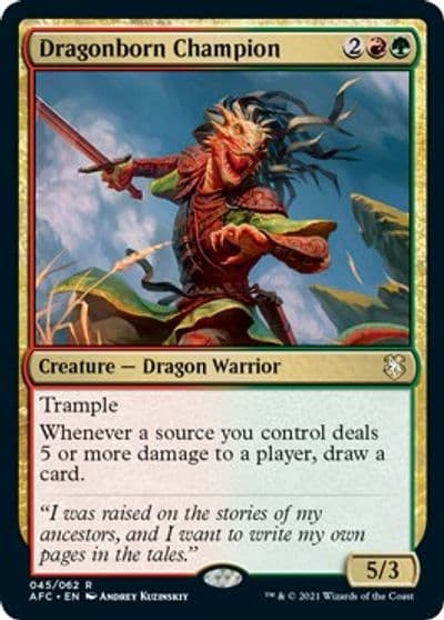 Dragonborn Champion Commander: Adventures in the Forgotten Realms Magic card