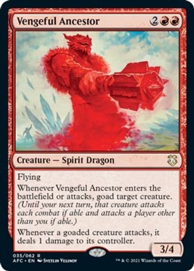 Vengeful Ancestor Commander: Adventures in the Forgotten Realms Magic card