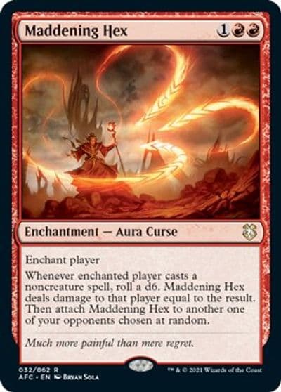 Maddening Hex Commander: Adventures in the Forgotten Realms Magic card