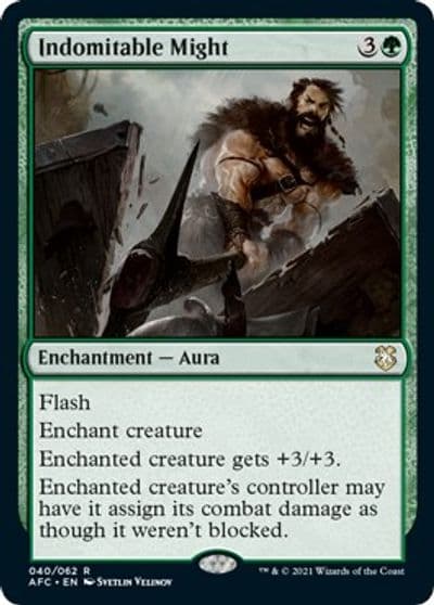 Indomitable Might Commander: Adventures in the Forgotten Realms Magic card