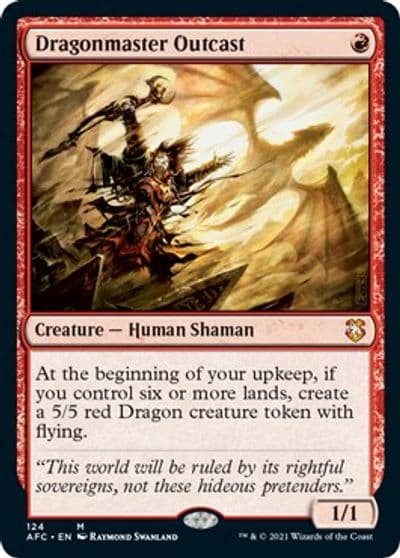 Dragonmaster Outcast Commander: Adventures in the Forgotten Realms Magic card