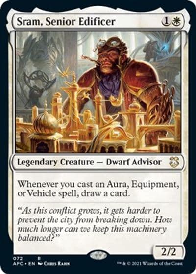 Sram Senior Edificer Commander: Adventures in the Forgotten Realms Magic card
