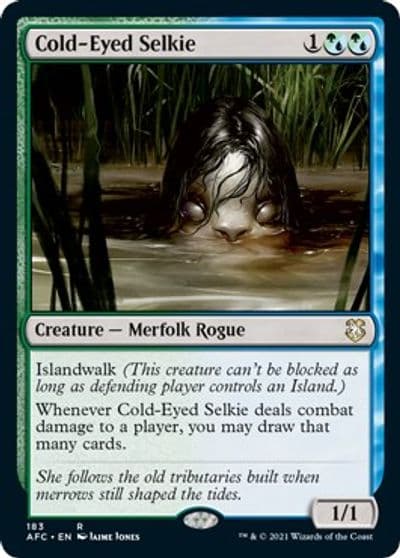 Cold Eyed Selkie Commander: Adventures in the Forgotten Realms Magic card