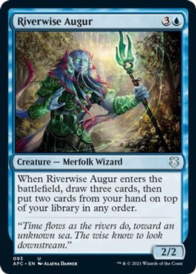 Riverwise Augur Commander: Adventures in the Forgotten Realms Magic card