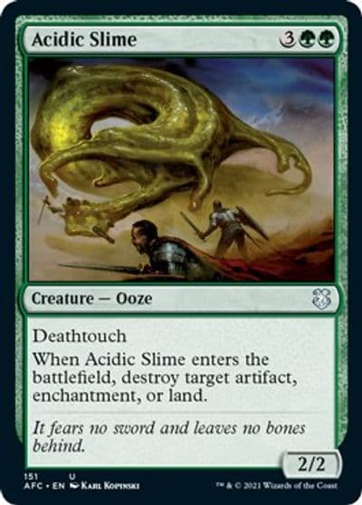Acidic Slime Commander: Adventures in the Forgotten Realms Magic card