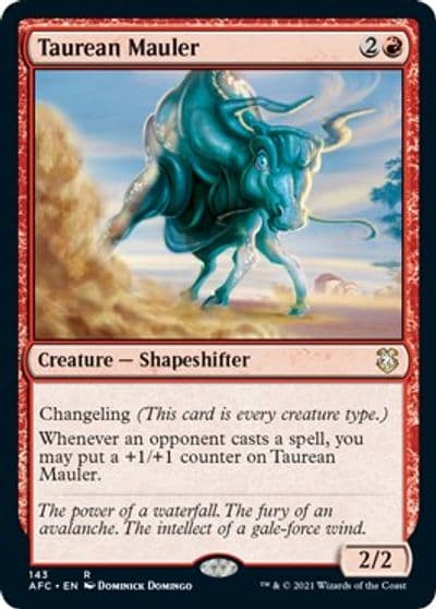 Taurean Mauler Commander: Adventures in the Forgotten Realms Magic card