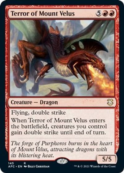 Terror of Mount Velus Commander: Adventures in the Forgotten Realms Magic card